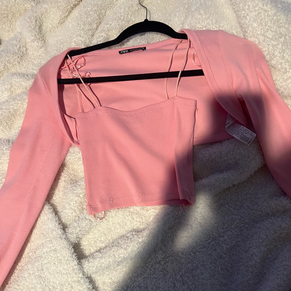 Zara matching tank and bolero